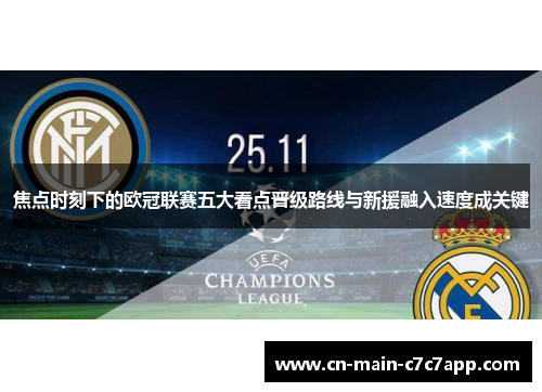 焦点时刻下的欧冠联赛五大看点晋级路线与新援融入速度成关键